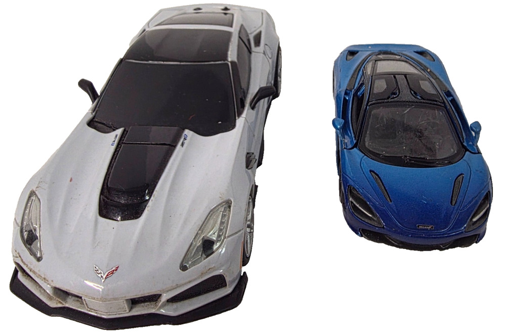 Sharper Image Corvette ZR1 RC Kinsmart McLaren 720S Car Lot Untested